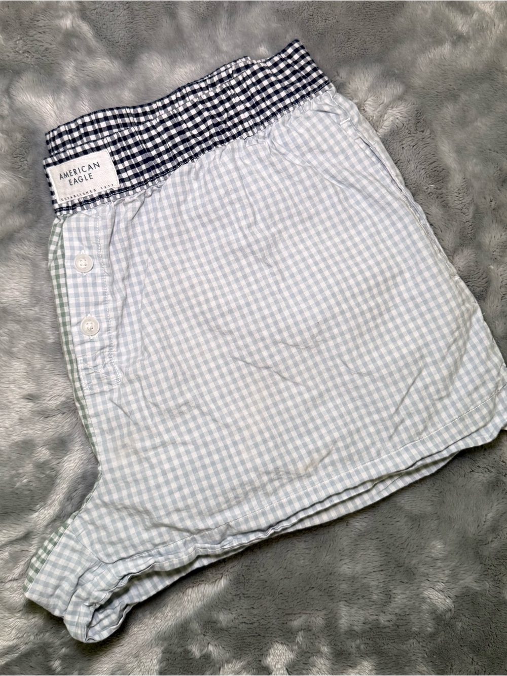 American Eagle Outfitters Women’s Gingham Boxer Shorts